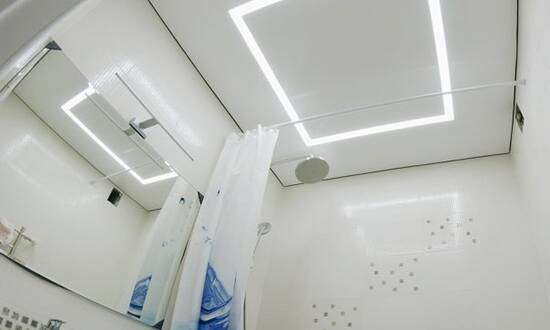 Светополосы на натяжном потолке 3 кв.м. - Ванная - Борисов